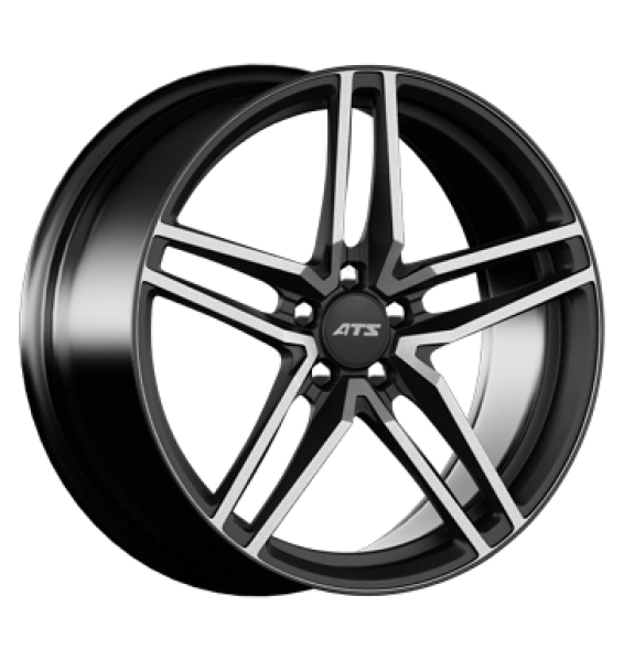 ATS, Twinlight, 10x20 ET25 5x112 66,5, schwarz-eloxiert-frontpol.-seidenmatt