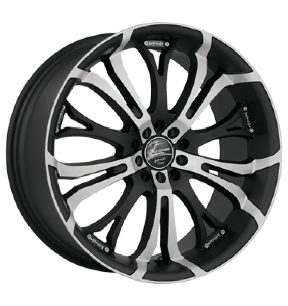 Barracuda, Tzunamee, 7,5x17 ET38 4x108 73,1, mattblack-polished