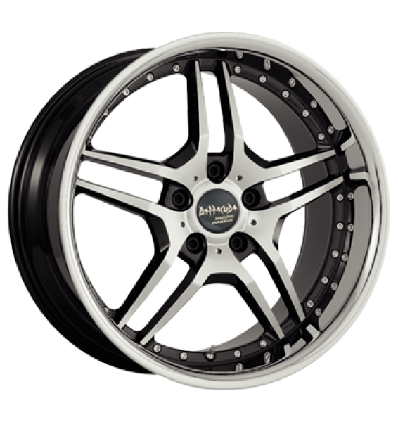 Barracuda, Vegas, 8,5x19 ET45 5x112 73,1, higloss-black-polished/Inox-Lip