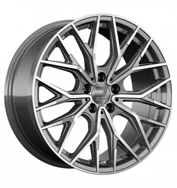 2DRV, WH37, 8,5x19 ET40 5x112 66,6, daytona grau hochglanzpoliert