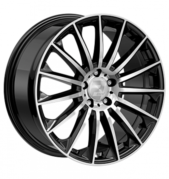 2DRV, WH39, 9,5x22 ET42 5x112 66,6, schwarz hochglanzpoliert