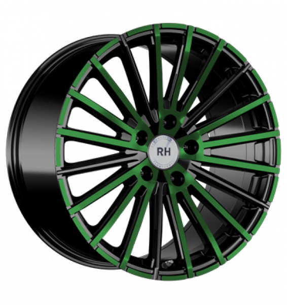 RH, WM Flowforming, 8x17 ET30 5x120 72,6, color polished - green