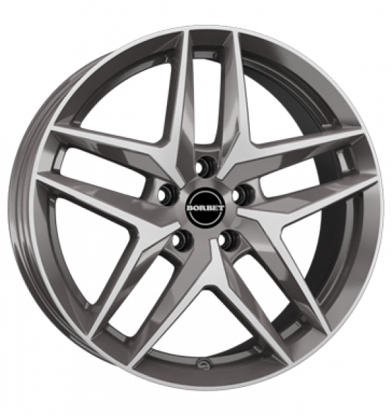 Borbet, Z, 8,5x20 ET30 5x112 66,5, mistral anthracite glossy polished