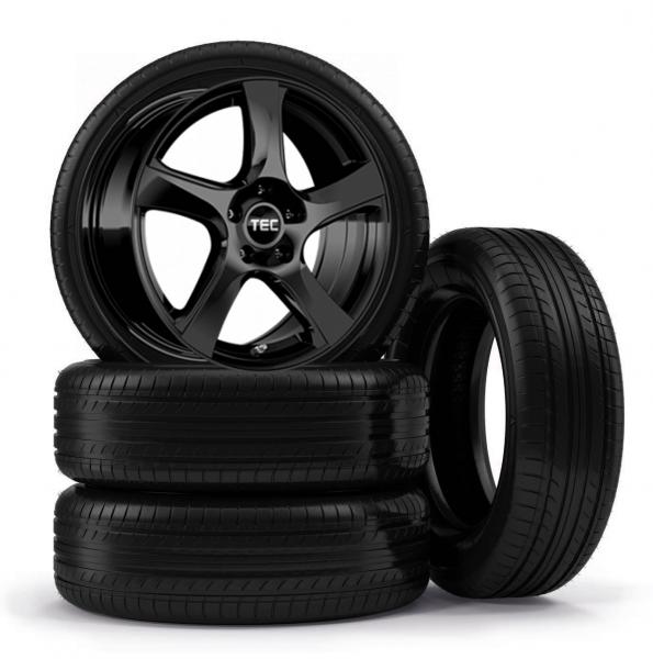 AS5 16 Zoll Black Glossy + Nexen Winterreifen Komplettrad